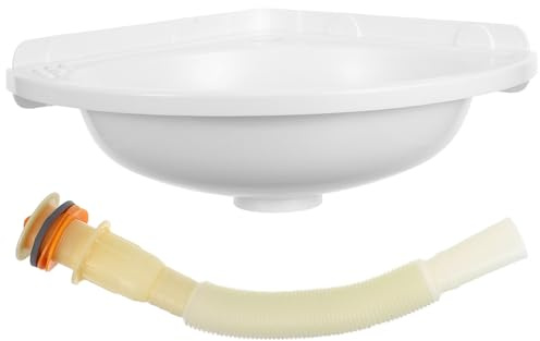 DOITOOL Mini lavabo: lavabo stretto in plastica da parete - lavandino salvaspazio per spazi compatti, bagni piccoli, appartamenti, camper, balconi