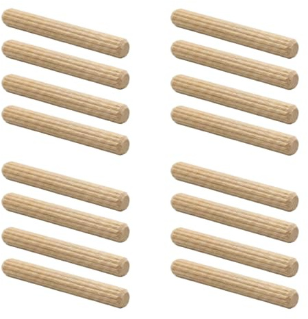 Tacos de madera de haya de 6 x 50 mm, pieza de repuesto 101339, apto para estantería IKEA KALLAX (16, haya)