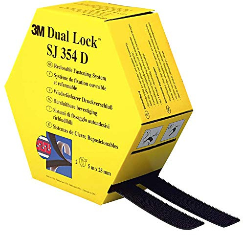 Dual-Lock Klebeband SJ 354D – 250 Noppen – 25,4 mm – Packung mit 2 x 5 m
