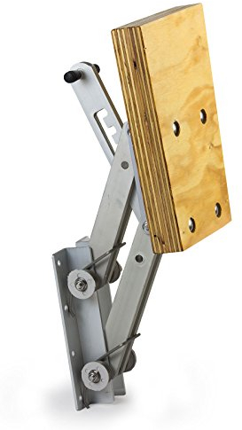 wellenshop Motorhalter Boot Außenborder bis 15 PS 4 Positionen Aluminium Holz