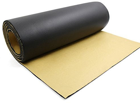 sourcing map 5mm Dämmplatten Auto Schallschutzmatte Schalldämmung Isolierung Schallschutz Baumwolle Schwarz 300cm*100cm