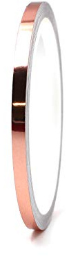 Finest Folia 8,5 Meter Glanz Zierstreifen Auto Motorrad Boot Modellbau Silber Chrom Dekorstreifen Seitenstreifen Klebestreifen (Chrom Rosegold, 3mm Breite)
