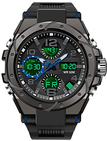 findtime Herren Digitaluhr Militär Sportuhren Tactical Armbanduhr Military Watch Uhr Sportuhr Outdoor Digital 5 ATM Wasserdicht Uhren Männer Stoppuhr Kalender Wecker Countdown Datum