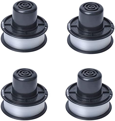 A6226-XJ Bobina de Hilo Compatible con Black Decker GL250 GL310 4 Piezas | Apto Para GL360 82300 82310 82312 CST500 Desbrozadora y Cortacésped, Fabricado En Resina De Nylon, Alimentación Automática