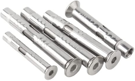 304 stainless steel built-in expansion screw m6m8m10, countersunk head hexagonal expansion bolt, flat head pipe nail,M8*60[8pcs]