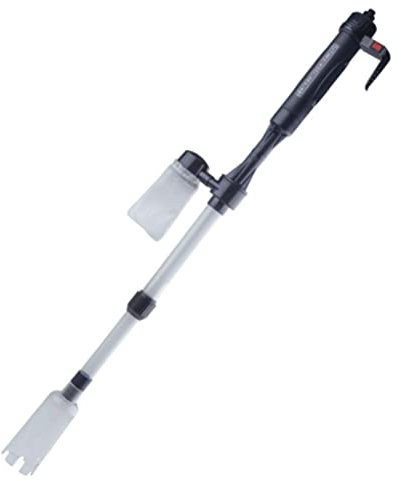 FIDDAA Aspiradora eléctrica for limpiador de grava de acuario, tipo sifón, lavadora de arena for pecera, cambiador de agua for pecera de acuario, extractor de lodo al vacío, kit de limpieza for acuari