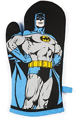 Excelsa Batman Guanto da Forno, Taglia Unica, Fodera 100% Cotone, Imbottitura in Poliestere