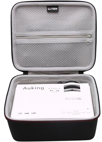 LTGEM Projector Case for AuKing M8-F / HOMPOW C10 / TMY V08 Mini Projector (Inside: 8.4x7.2x3.2), Case Only