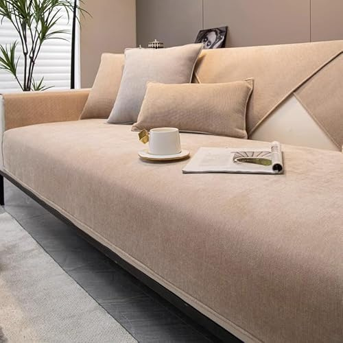 WYJHNLBEDC Sofa/Couch überzug/überwurfdecke, Sofabezug L/U Form | Bequeme Chenille Couchbezug für Sofa 3/2/1 Sitzer/Ecksofa/XXL, Sofaschutz Hund Kratzschutz Katze