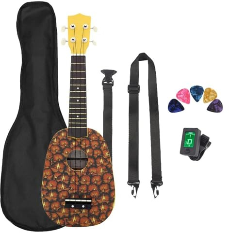 Ukulele Musikinstrumente 21 Zoll Sapele Holz Ukulele 4 Saiten Ukulele Gitarre Saiteninstrument Mit Tasche Saiten Stimmgerät Kapodaster