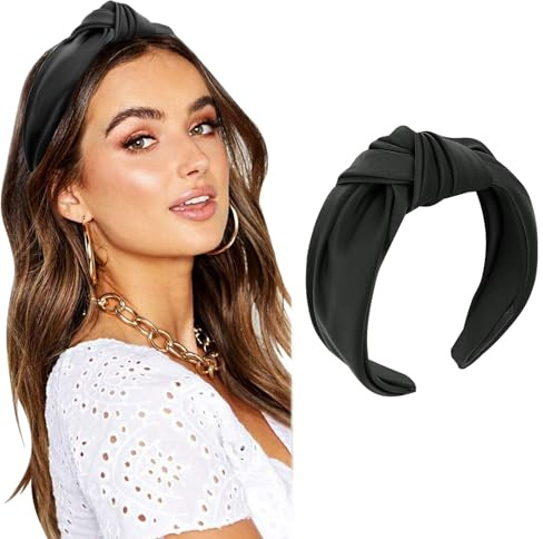DRESHOW Haarreifen Damen Geknotet Stirnbänder Elastisch Haarreif Breit Stirnband Mode Vintage Haar Zubehör