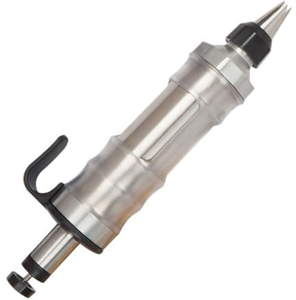 PHENOFICE 1pezzi Siringa Per Dolci in Acciaio Inossidabile Utensile Baking Per Decorazione Torte e Cupcake Manico Ergonomico e Facilità Di Pulizia Accessorio Professionale Per Cucina e Pasti