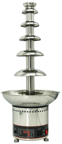 Commercial Chocolate Fondue Fountain Machine, Large Capacity Chocolate Waterfall Hot Pot Machine, Sauce Heater for Cheese, BBQ Sauce, Fruit,Ranch(6th Floor)