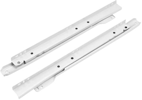 DUANSIYU Schubladenschienen 1 Paar Stumm Zwei Abschnitt Schublade Track Slides Schrank Schienen Verdickung Computer Tisch Rutsche Schubladen Schienensystem(10inch-25cm)