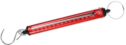 SOLUSTRE Mechanische Federwaage 15kg Kapazität Tragbare aus Edelstahl Kompakt Kleine Hängende Gewichtswaage zum Wiegen von Gepäck Unterwegs