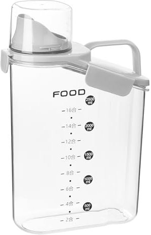 SHACHENH Contenitore 2,8L con Coperchio Ermetico,Barattolo con Beccuccio,Set di Contenitori per Alimenti,Scatola di Conservazione in Cucina per Cereali,Farina,Muesli,Contenitore Ermetico per Dispensa