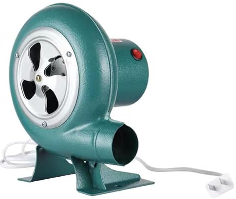 Soplador De Aire Eléctrico Centrífugo - Turbina Soplador De Castillos Hinchables, Parrilla del Encendedor del Carbón De La Fan, Excitador De Llama De Arranque De Fuego De Parrilla(40W)