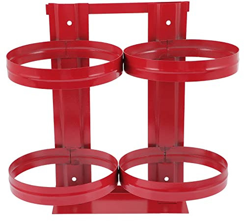 Mikikit Supporto Per Estintore A Parete in Metallo Rosso Per Veicolo Design Robusto