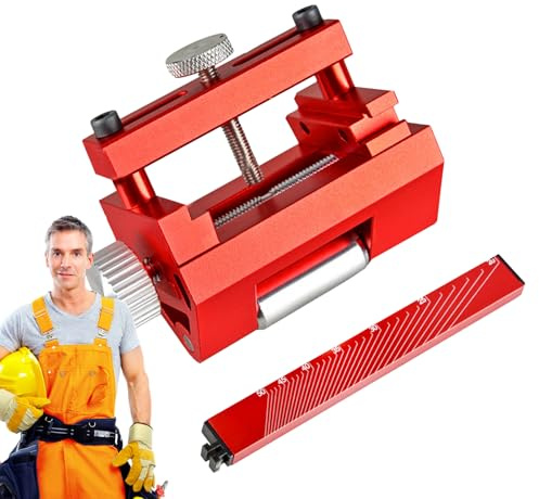 Plantilla de afilado de precisión para cepilladores y tijeras - Guía de afilado - Afilador y medidor de ángulo para carpintería, compatible con tijeras de madera y cepilladores