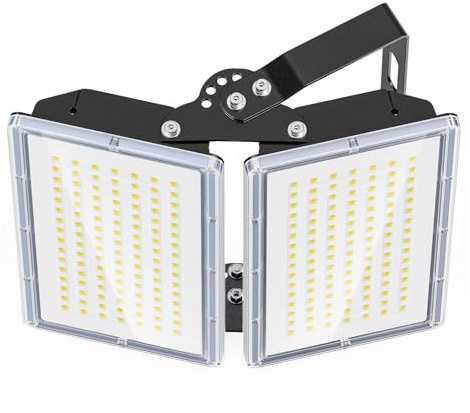 TOPAUBUB 200W LED Strahler Fluter Außen 20000LM 1 Stücke, LED Scheinwerfer 6500K Kaltweiß IP66 Wasserdicht für Garten/Lager/Hofbeleuchtung