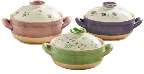 Chinese household simple and exquisite practical stew pot with high temperature resistance and dry burning resistance-Shaohua-pastel 4L