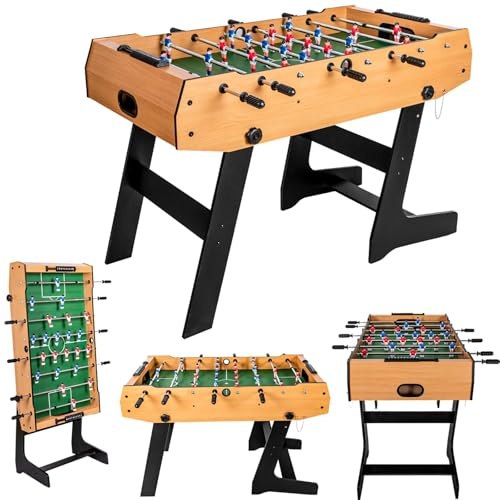 HLC babyfoot Pliable pour Adultes et Enfants, idéal pour fêtes et soirées Entre Amis, livré avec Deux balles de Football. Parfait pour Amateurs de Baby-Foot.