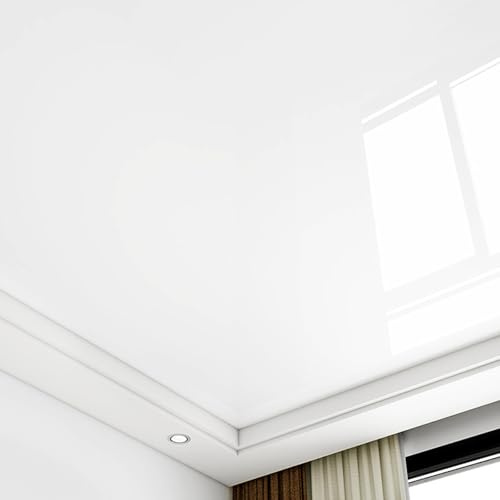 Unikicool Panneaux De Plafond Autocollants pour Salle De Bain,Dalles de Plafond décoratives en PVC,Papier Peint Autocollant en PVC,épaisseur 0.21 mm pour Cuisine,Salon,Chambre à Coucher,plafonds