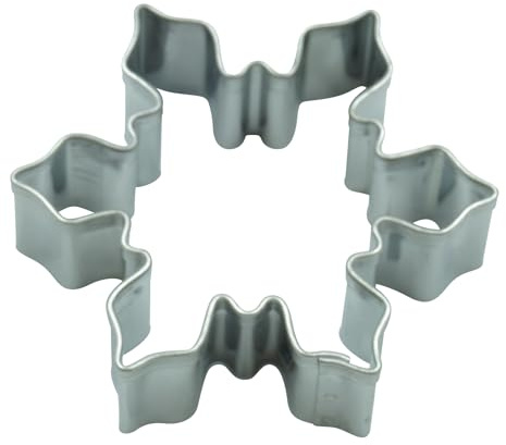 BekkiB - kleine Ausstechform Schneeflocke - ca. 5 x 4,3 cm - Edelstahl Plätzchenform - Keksausstecher zum Backen, Basteln & Dekorieren - Für Fondant, Marzipan - 998945