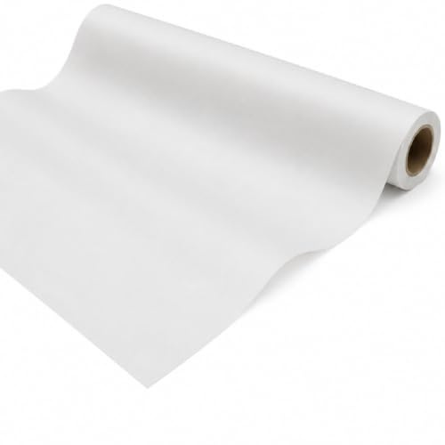 NÄHMIT - Papier à patron sur rouleau en carton (80 cm x 15 m) pour découper facilement le patron de couture ! Papier transparent polyvalent pour la couture, les croquis, le bricolage, etc. (blanc