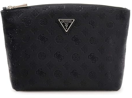 GUESS Kosmetiktasche Wilder Top Zip Cosmetic Bag Black schwarz