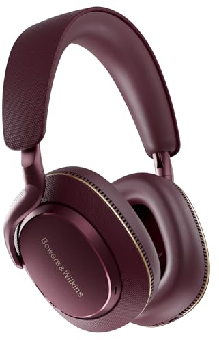 Bowers & Wilkins Px7 S3 Cuffie Wireless Over-Ear, Cancellazione Avanzata del Rumore, DSP 24-bit, aptX Lossless, Riproduzione 30 Ore, 8 Microfoni, Ricarica Rapida - Vintage Maroon