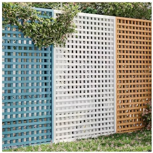 Clôture En Treillage De Bois Pour L'extérieur – Brise-vue, Treillage De Jardin Pour Plantes Grimpantes, Barrière Décorative Pour Terrasse, Séparateur Autoportant(Blue,60x150 cm/23.6x59)