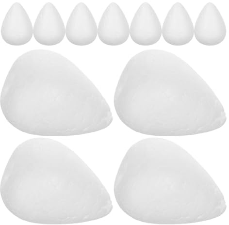 ULTECHNOVO 50pezzi Boccioli Rosa in Schiuma Bianco per Fai da Te Base Resistenti per Decorazioni Matrimonio e Centrotavola San Forniture Artigianali per Progetti Creativi