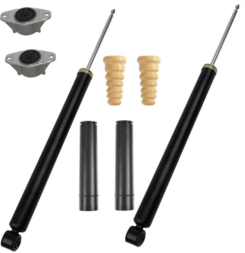 2x Stoßdämpfer Gasdruck 1x Staubschutzsatz 2x Domlager Hinterachse für Fusion JU