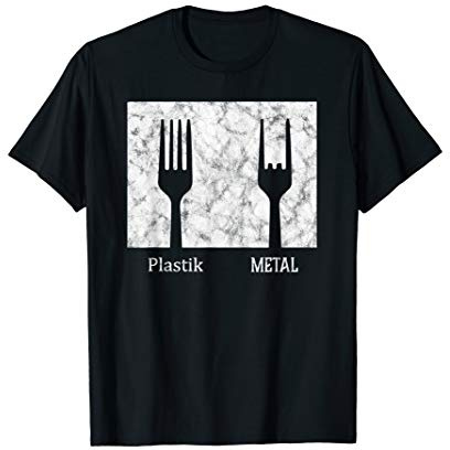 Pommesgabel Design (alle Größen) für Metal & Hard Rock Fans T-Shirt