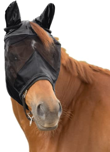 Waldhausen Fliegenmaske Premium 3 in 1, schwarz, VB