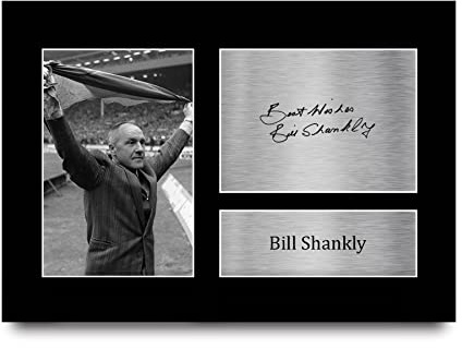 HWC Trading A4 Bill Shankly Gifts Printed Signed Autograph Picture for Football Fans and Supporters