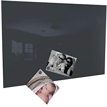 Magnettafel Magnetwand (verschiedene Größen und Farben) inklusive 10 Magnete - Made in Germany (40 x 60 cm, anthrazitgrau/anthrazit)