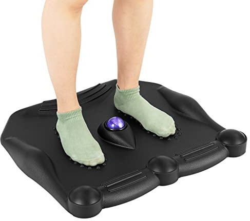 COSTWAY Anti Fatigue Mat, Ergonomic Standing Desk Mat, Acupuncture Foot Points Comfort Floor Mats for Home Kitchen Office (with Rolling Massage Ball)
