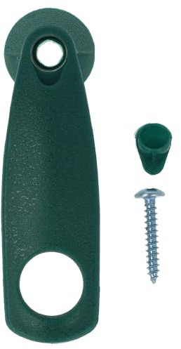vhbw Avvolgicavo Compatibile con Vorwerk Folletto 131, 130 aspirapolvere - Gancio per Cavo con Vite e coprivite Verde Scuro