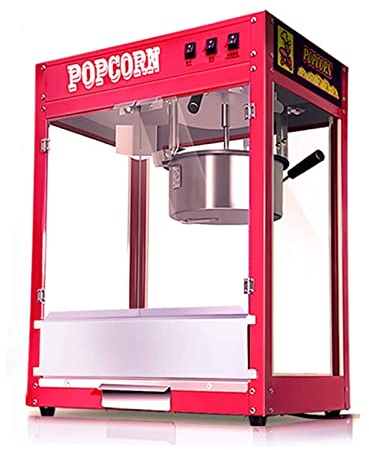Popcorn Machine,1600w Popcorn Machine, Commercial Popcorn Maker, Electric Popcorn Machine Maker Bar Table Top Corn Popper Cooker Automatic Corn Popper Machine