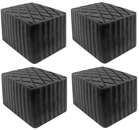 Drive Design Set 4 Pezzi TAMPONI H 120 mm. per Ponte Sollevatore - Tamponi, Supporti, Blocchi n Gomma rettangolari 160x120x120 per Ponti sollevatori corghi ravaglioli omcn