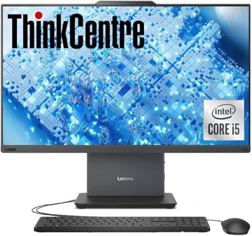 Lenovo ThinkCentre Business Ordinateur tout-en-un, écran FHD IPS de 23,8 po, processeur Intel Core i5-13420H de 13e génération, RAM 16 Go, SSD PCIe 512 Go, Wi-Fi, webcam, USB-C, Windows 11 Pro