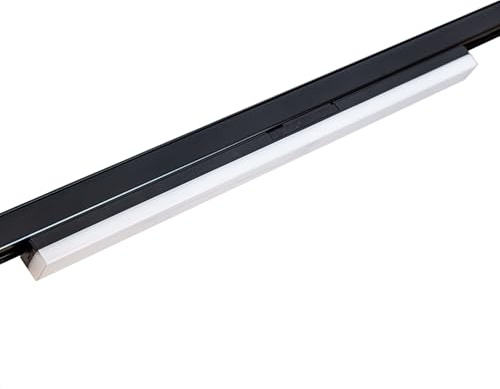 INNOVATE 3 Phasen LED Strahler Linearleuchte, 20W, 110°, 4000K | 3Phasen Spots schwarz I Schienenstrahler I Deckenstrahler Schienensystem Lampen I 3 Phasen Schiene LED Spot Linearleuchte 60