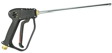 Hochdruckpistole | für Hochdruckreiniger | bis 280 bar | 320mm Lanze arretierbar | M22x1,5 AG x G 1/4 AG | Spritzpistole Ersatzpistole