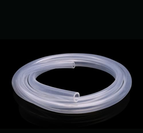 Flexibler Silikon-Belüftungsschlauch, 5 Meter Silikonschlauch, ID 0,5 1 2 2,5 3 4 5 6 7 8 mm Silikonrohr for die Tropfbewässerung(2x4mm)