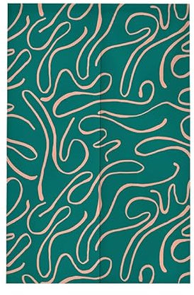 Türvorhang Gras Green Graffiti Türvorhang Insektenschutz Polyester Raumteiler Vorhang mit Teleskopstange Vorhang Kurz Küchenvorhang Fliegenvorhang Terrassentür Waschbar Tür Vorhang 70x150cm