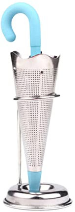 TOPBATHY Stainless Steel Tea Strainer Mug Umbrella Infuser Reusable Leaf Filter Easy Clean for Tea Preparation