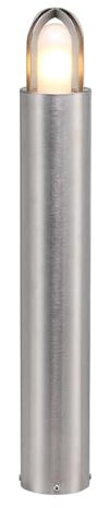 Pollerleuchte Edelstahl Glas IP55 70 cm hoch E27 rostfrei Maritim Wegeleuchte außen Stehlampe Garten Aussenlampe Terrasse