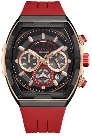 TEARTRACE Mens Watch Analog Waterproof Quartz Watch for Men Reloj Silicone